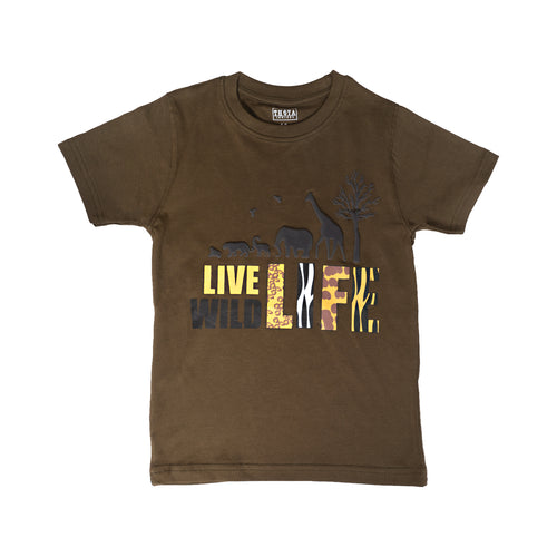 Boys S/S Tee (Style-TB231106) Olive Green