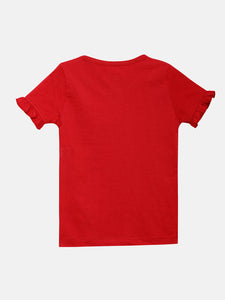 Girls Top (Style-OTG192210) Red