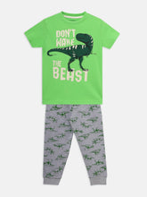 Load image into Gallery viewer, Boys PJ Set S/S(Style-OSB201301) Green/Grey