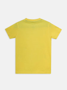 Boys PJ Set S/S(Style-OSB201302) Yellow/Navy Blue