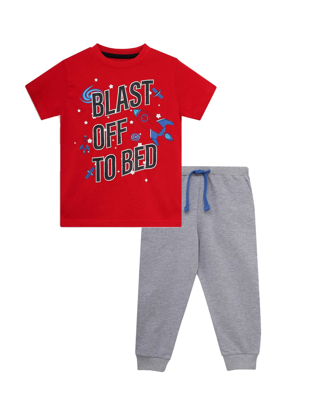 Boys PJ Set S/S(Style-OSB201303) Red/Grey