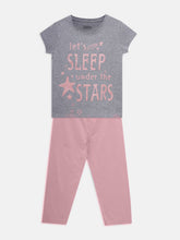 Load image into Gallery viewer, Girls PJ Set S/S(Style-OSG202401) Grey/Light Pink