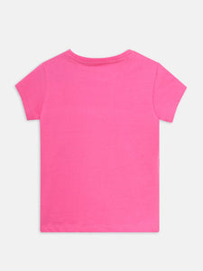 Girls PJ Set S/S(Style-OSG202404) Dark Pink/Navy Blue