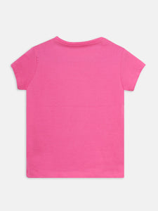 Girls PJ Set S/S(Style-OSG202406) Dark Pink/Black