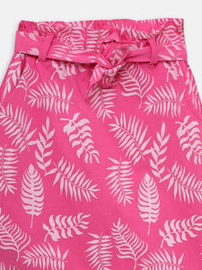 Girls Skirt (Style-OTG211206) Dark Pink